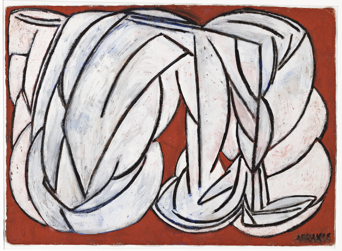 MICHAEL LEKAKIS (1907 - 1998, AMERICAN) Untitled, (Abstraction).